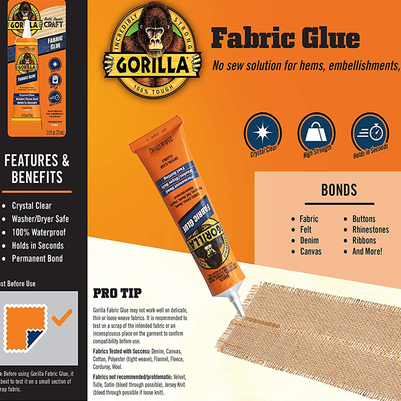 Gorilla Fabric Glue
